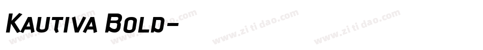 Kautiva Bold字体转换